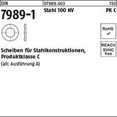 DIN 7989 -1 Stahl 10 Pk C ÜH x 8 - Scheiben