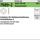 DIN 7989 -2 Stahl 12 Pk A ÜH x 8 feuerverzinkt - Scheiben