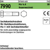 DIN 7990 Mutter 4.6 / CE U feuerverzinkt - Sechskantschrauben