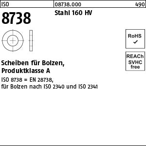ISO 8738 Stahl HV 3 - Scheiben