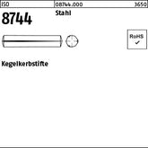 ISO 8744 Stahl - Kegelkerbstifte