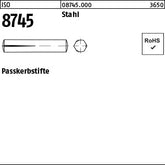 ISO 8745 Stahl - Paßkerbstifte