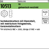 ISO 10513 10 galvanisch verzinkt - Sechskantmuttern