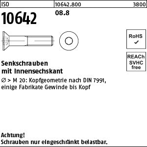 ISO 10642 08.8 - Senkschrauben