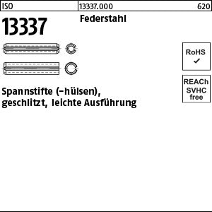 ISO 13337 Federstahl - Spannstifte (-hülsen)