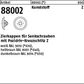 Kappen für Kreuzschlitz Z, weiß - Zierkappen m.KS-Profil