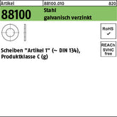 Artikel 1 Stahl x 0, 5 galvanisch verzinkt - Scheiben Art1, gestanzt
