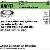 Keilsicherungsscheiben geklebt Zinklamellenbeschichtung x 1, 7 Zinklamellenbeschichtung - Keilsicherungsscheiben [040]