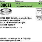 Keilsicherungsscheiben für HV Zinklamellenbeschichtung x 3, 7 Zinklamellenbeschichtung - Keilsicherungssch. HV