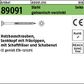 Holzbauschrauben CE Stahl Torx galvanisch verzinkt (Senkkopf-Torx) - Holzbauschrauben