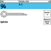 DIN 94 A2 rostfrei - Splinte