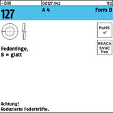 DIN 127 A4 B 2 A - Federringe
