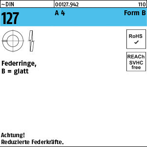 DIN 127 A4 B 2 A - Federringe