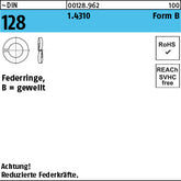 DIN 128 1.4310 B - Federringe