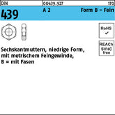 DIN 439 A2 BM - Sechskantmuttern