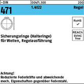 DIN 471 1.4122 rostfrei - Sicherungsringe