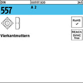 DIN 557 A2 - Vierkantmuttern
