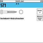 DIN 571 A4 - Sechskant-Holzschrauben