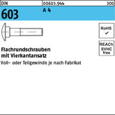 DIN 603 A4 - Flachrundschrauben