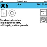 DIN 906 A4 - Verschlußschrauben