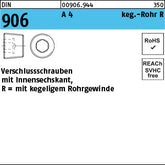 DIN 906 A4 R 1/8 A - Verschlußschrauben