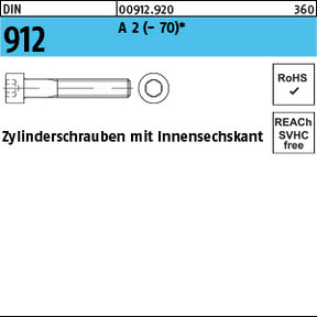 DIN 912 A2 - Zylinderschrauben