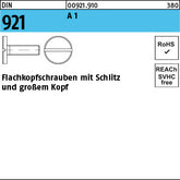 DIN 921 1.4305 rostfrei - Flachkopfschrauben