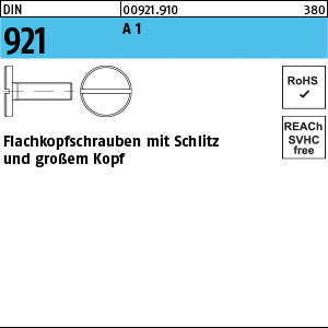 DIN 921 1.4305 rostfrei - Flachkopfschrauben