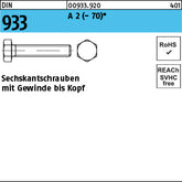 DIN 933 A2 - Sechskantschrauben