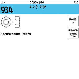 DIN 934 A2 - Sechskantmuttern