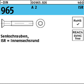 DIN 965 A2 Torx - Senkschrauben