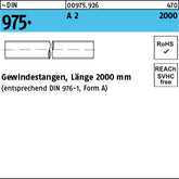 DIN 975 A2 - Gewindestangen [050] - Länge 1,60 m