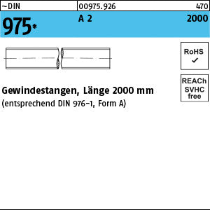 DIN 975 A2 - Gewindestangen [050] - Länge 1,60 m