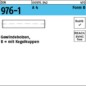 DIN 976 A4 B - Gewindebolzen