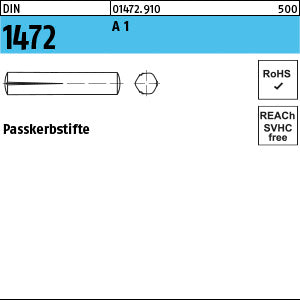 DIN 1472 1.4305 rostfrei - Paßkerbstifte