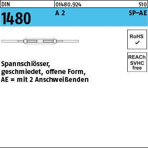 DIN 1480 A2 SP AE - Spannschlösser