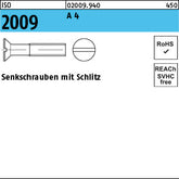 ISO 2009 A4 - Senkschrauben