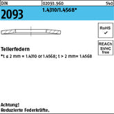 DIN 2093 x 0, 5 1.4310/1.4568 - Tellerfedern