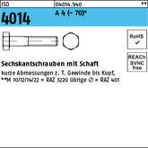 ISO 4014 A4 -70 - Sechskantschrauben
