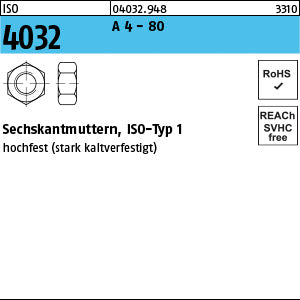 ISO 4032 A4-80 A4-80 - Sechskantmuttern