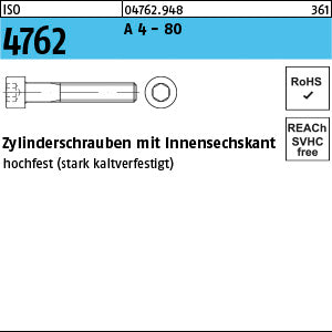 ISO 4762 A4-80 - Zylinderschrauben mit Innensechskant