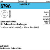 DIN 6796 1.4310 - Spannscheiben
