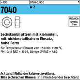 ISO 7040 A2 - Sechskantmuttern