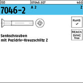 ISO 7046 -2 A2 Pozidriv/Kreuzschlitz - Senkschrauben