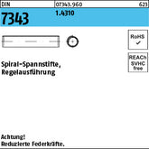 DIN 7343 1.4310 rostfrei - Spiral-Spannstifte