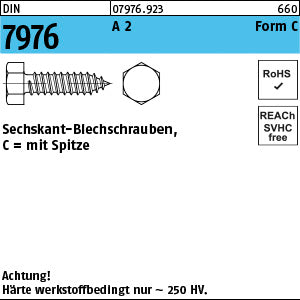 DIN 7976 A2 Form C - Blechschrauben