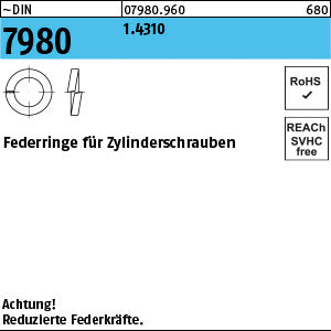 DIN 7980 1, 4310 - Federringe