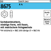 ISO 8675 A4 - Sechskantmuttern mit Fasen