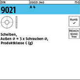 DIN 9021 A4 Produktklasse C - Scheiben
