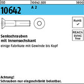 ISO 10642 A2 - Senkschrauben